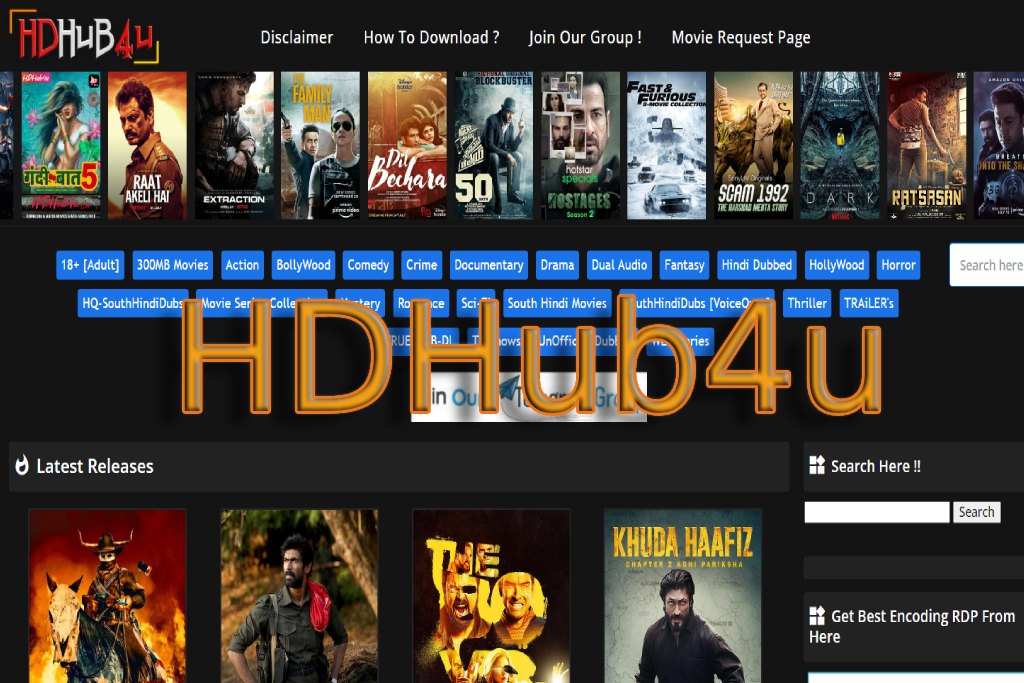 HDHub4u – Download BollyWood & HollyWood HD Movies For Free